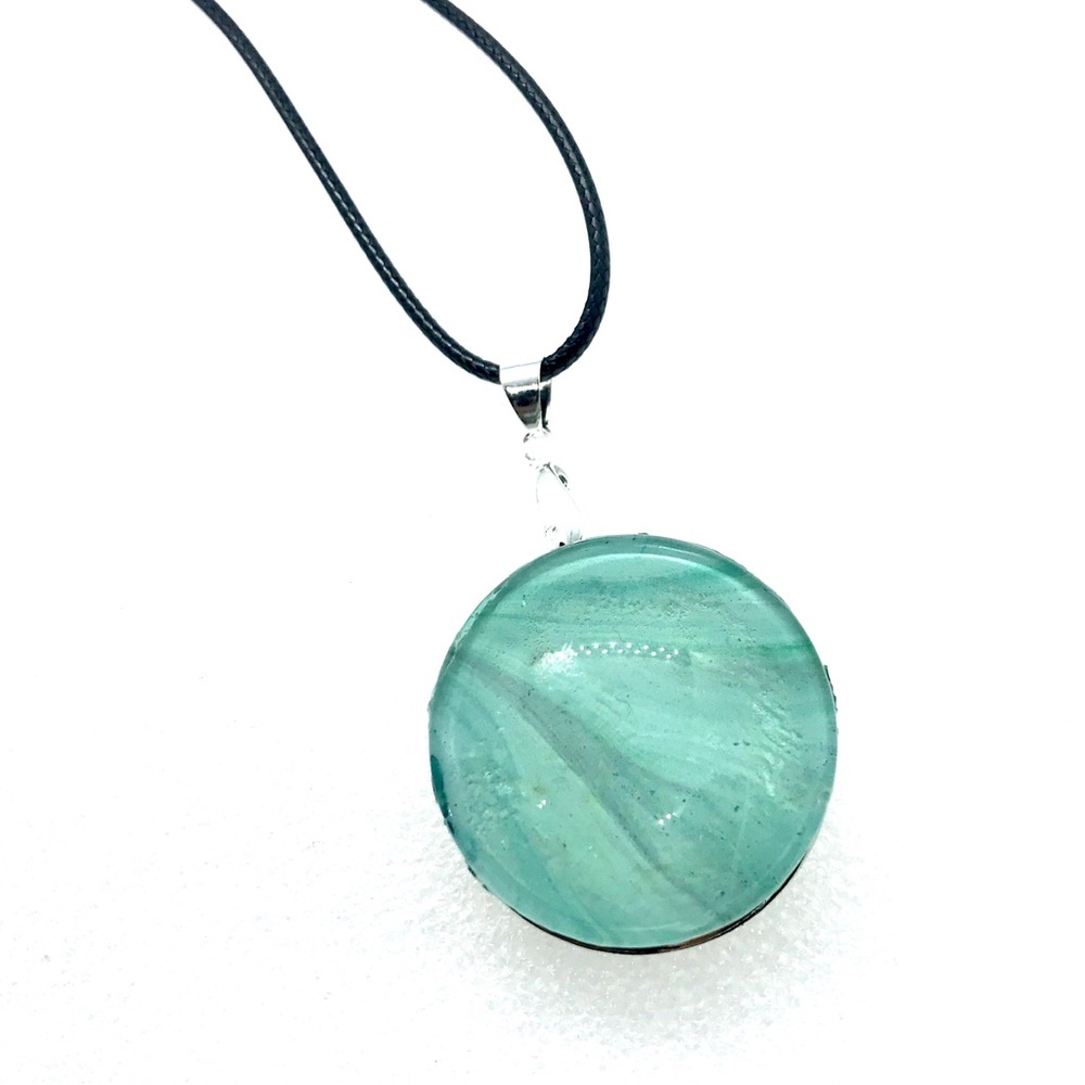 Statement Snap pendant with handmade 30mm snap SJ30 simple round StyleDot